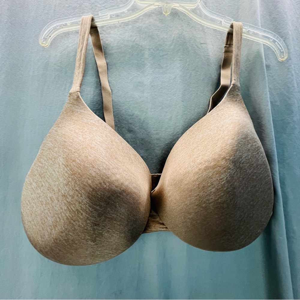 Cacique Bra Women Size 44DDD Tan SoTrue Embrace T-shirt Underwire Padded